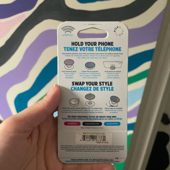 Colorful PopSocket PopGrip Phone Accessory - Picture 2 of 2